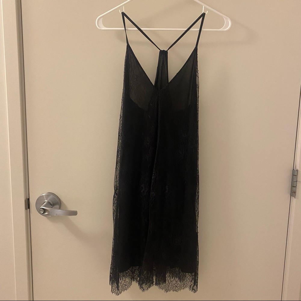 Alice + Olivia Lace Fierra Y Back Tank Dress